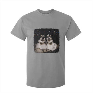 Funny Lesbian Raccoon Engagement T Shirt For Kid LGBTQ Pride Gift