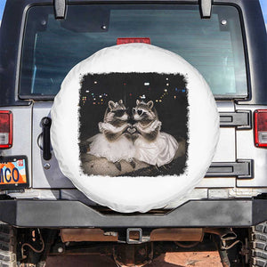 Funny Lesbian Raccoon Engagement Spare Tire Cover LGBTQ Pride Gift