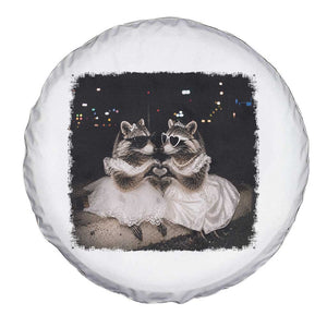 Funny Lesbian Raccoon Engagement Spare Tire Cover LGBTQ Pride Gift