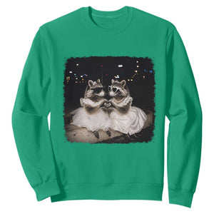 Funny Lesbian Raccoon Engagement Sweatshirt LGBTQ Pride Gift