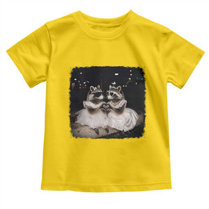 Funny Lesbian Raccoon Engagement Toddler T Shirt LGBTQ Pride Gift TS12 Daisy Print Your Wear
