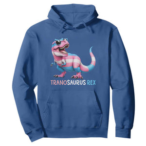 Transaurus Rex Transgender Pride Hoodie Funny Dinosaur Lover TS12 Royal Blue Print Your Wear