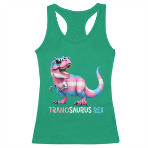 Transaurus Rex Transgender Pride Racerback Tank Top Funny Dinosaur Lover TS12 Irish Green Print Your Wear