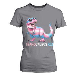 Transaurus Rex Transgender Pride T Shirt For Women Funny Dinosaur Lover