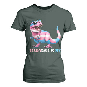 Transaurus Rex Transgender Pride T Shirt For Women Funny Dinosaur Lover