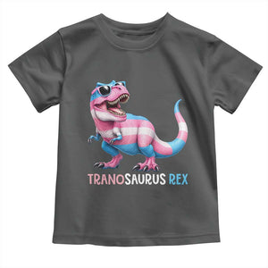 Transaurus Rex Transgender Pride Toddler T Shirt Funny Dinosaur Lover TS12 Dark Heather Print Your Wear