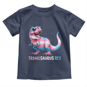 Transaurus Rex Transgender Pride Toddler T Shirt Funny Dinosaur Lover TS12 Navy Print Your Wear