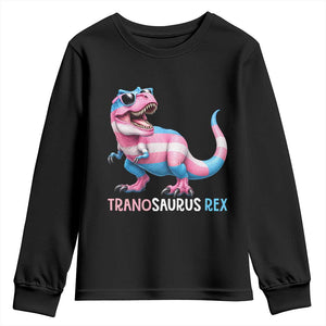 Transaurus Rex Transgender Pride Youth Sweatshirt Funny Dinosaur Lover TS12 Black Print Your Wear