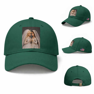 Funny Lesbian Doll Wedding Engagement Baseball Cap LGBTQ Pride Gift TS12 Baseball Cap Universal Fit Irish Green Print Your Wear