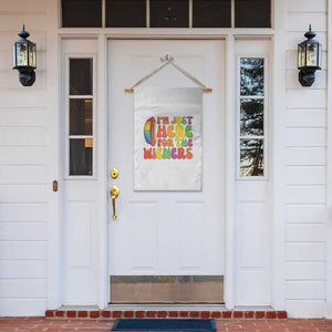 Funny Im Just Here For The Wieners Garden Flag LGBTQ Pride Party Gift