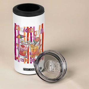 Engaged Club Wives In Progress 4 in 1 Can Cooler Tumbler Lesbian Bachelorette Engagement Gift TS12 Print Your Wear
