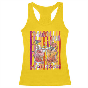 Engaged Club Wives In Progress Racerback Tank Top Lesbian Bachelorette Engagement Gift