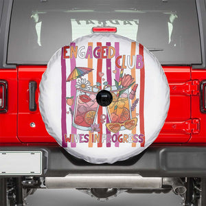 Engaged Club Wives In Progress Spare Tire Cover Lesbian Bachelorette Engagement Gift TS12 White Print Your Wear