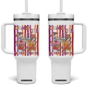 Engaged Club Wives In Progress Tumbler With Handle Lesbian Bachelorette Engagement Gift