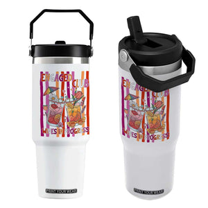 Engaged Club Wives In Progress Flip Straw Tumbler Lesbian Bachelorette Engagement Gift TS12 One Size: 30 oz White Print Your Wear