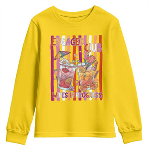 Engaged Club Wives In Progress Youth Sweatshirt Lesbian Bachelorette Engagement Gift TS12 Daisy Print Your Wear