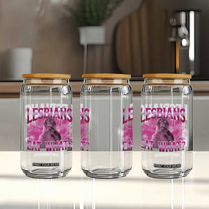 Funny Monkey Meme Lesbians Eat What Glass Can LGBTQ Pride Gift