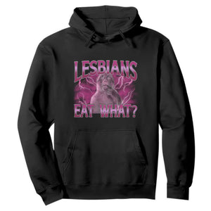 Funny Monkey Meme Lesbians Eat What Hoodie LGBTQ Pride Gift