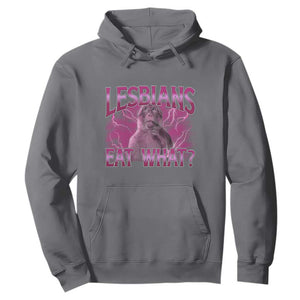 Funny Monkey Meme Lesbians Eat What Hoodie LGBTQ Pride Gift
