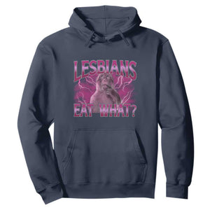 Funny Monkey Meme Lesbians Eat What Hoodie LGBTQ Pride Gift