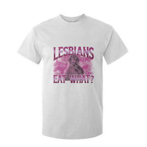 Funny Monkey Meme Lesbians Eat What T Shirt For Kid LGBTQ Pride Gift