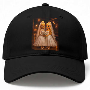 Funny Lesbian Pride Tung Tung Sahur Engagement Gift Baseball Cap