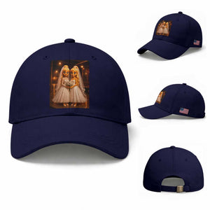 Funny Lesbian Pride Tung Tung Sahur Engagement Gift Baseball Cap
