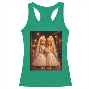 Funny Lesbian Pride Tung Tung Sahur Engagement Gift Racerback Tank Top TS12 Irish Green Print Your Wear