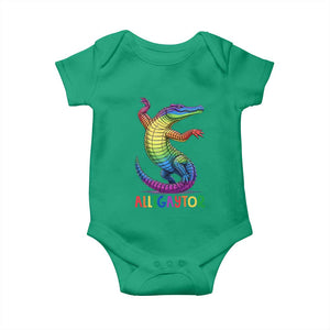Alligaytor LGBTQ Pride Graphic Baby Onesie Queer Reptile Lovers