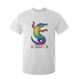 Alligaytor LGBTQ Pride Graphic T Shirt For Kid Queer Reptile Lovers