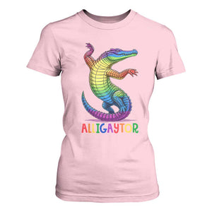 Alligaytor LGBTQ Pride Graphic T Shirt For Women Queer Reptile Lovers