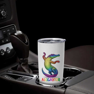Alligaytor LGBTQ Pride Graphic Tumbler Cup Queer Reptile Lovers