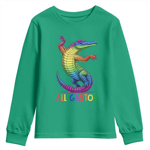 Alligaytor LGBTQ Pride Graphic Youth Sweatshirt Queer Reptile Lovers