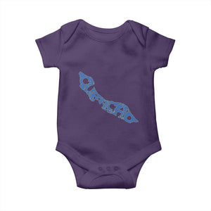 Curacao Flag Map Pride Baby Onesie Proud Curacaoan Heritage Gift