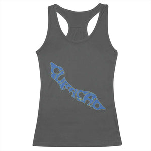 Curacao Flag Map Pride Racerback Tank Top Proud Curacaoan Heritage Gift