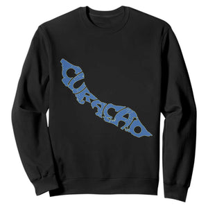 Curacao Flag Map Pride Sweatshirt Proud Curacaoan Heritage Gift