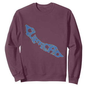 Curacao Flag Map Pride Sweatshirt Proud Curacaoan Heritage Gift