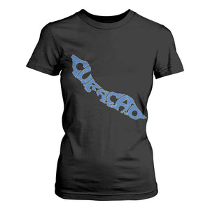 Curacao Flag Map Pride T Shirt For Women Proud Curacaoan Heritage Gift
