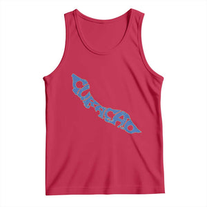 Curacao Flag Map Pride Tank Top Proud Curacaoan Heritage Gift