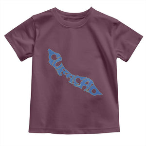 Curacao Flag Map Pride Toddler T Shirt Proud Curacaoan Heritage Gift