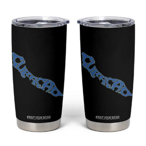 Curacao Flag Map Pride Tumbler Cup Proud Curacaoan Heritage Gift
