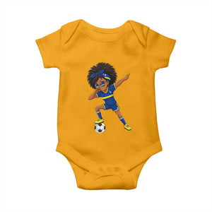 Funny Curacao Soccer Girl Baby Onesie Dabbing Football Fan Gift