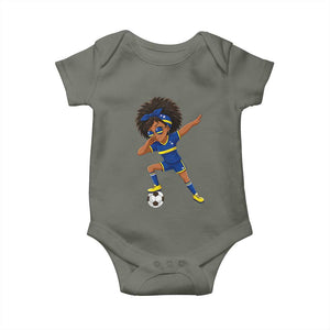 Funny Curacao Soccer Girl Baby Onesie Dabbing Football Fan Gift