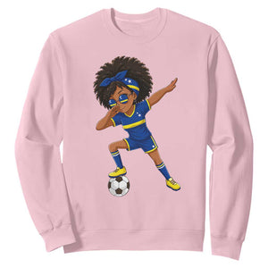 Funny Curacao Soccer Girl Sweatshirt Dabbing Football Fan Gift