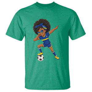 Funny Curacao Soccer Girl T Shirt Dabbing Football Fan Gift