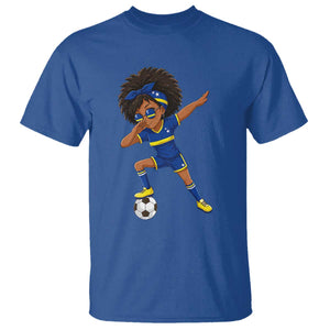 Funny Curacao Soccer Girl T Shirt Dabbing Football Fan Gift