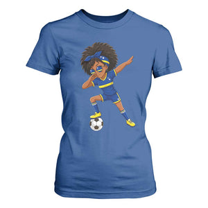 Funny Curacao Soccer Girl T Shirt For Women Dabbing Football Fan Gift