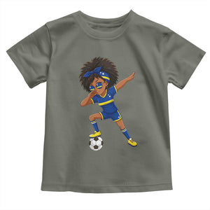 Funny Curacao Soccer Girl Toddler T Shirt Dabbing Football Fan Gift