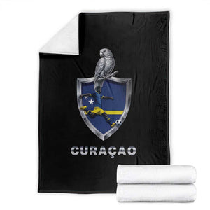 Supporting Curacao Soccer 2026 Throw Blanket Caribbean Team Pride Gift