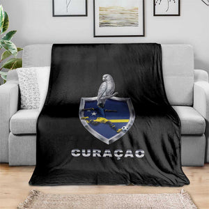 Supporting Curacao Soccer 2026 Throw Blanket Caribbean Team Pride Gift